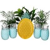 thumbnail of 5tlg Party-Set PINA 4x Colada Gläser & 1x Teller mit Ananas-Relief – 1x PIYG3020 & 4x 992427