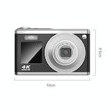 thumbnail of Appareil Photo Numérique 4K HD 60MP Double Écran Zoom Optique 10x Stabilisation Argent YONIS