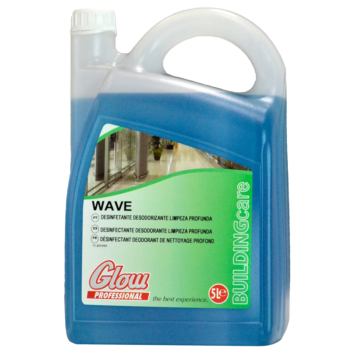 Glow Professional - Wave - Detergente desinfetante e desodorizante para limpeza profunda - pavimentos - 5L