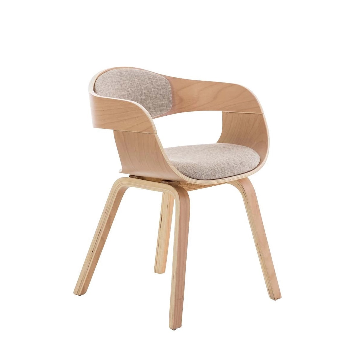 Dudeco Silla Berlim de Tela Roble y crema