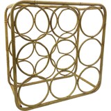 thumbnail of Metalen decoratie wijnrek - Bamboe look