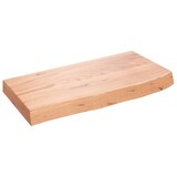 thumbnail of vidaXL Wandregal Hellbraun 60x30x(2-6) cm Massivholz Eiche Behandelt