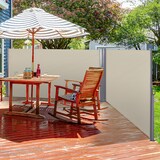 thumbnail of Toldo Lateral Retráctil 600x160 cm Pantalla de Privacidad Extensible con Ángulo Ajustable y Protección UV 50+ para Jardín Balcón Terraza