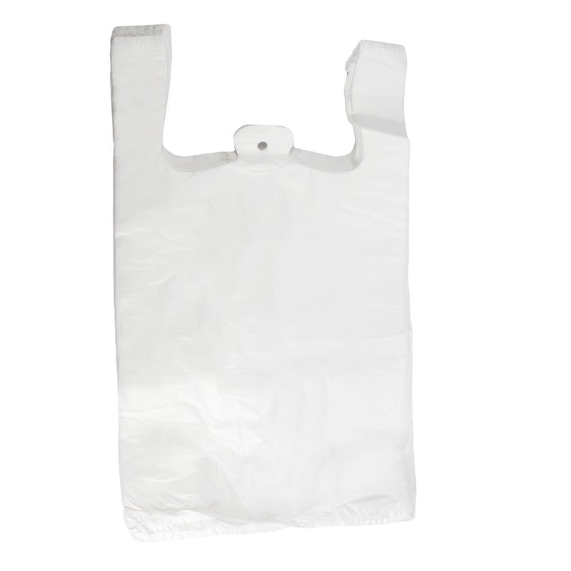 DayBays 2000 Stk. Hemdchentragetaschen 30+18x55 cm HDPE weiß geblockt, reissfest