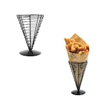 thumbnail of Imballaggi360 - 1pz Porta cono per fritto in acciaio nero