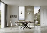 thumbnail of Ausziehbarer Tisch 90x180/440 cm Volantis Evolution Walnuss Anthrazit Gestell