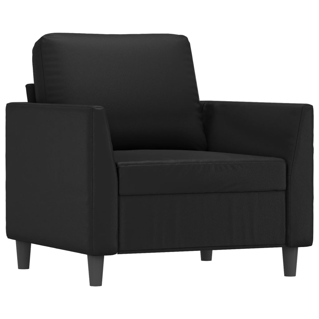 Fauteuil Noir 60 cm Similicuir Modèle Aero Outdoor Élite
