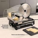 thumbnail of ELMA Cortafiambres Eléctrico CFD220 XL, 2 Cuchillas Acero Inox Ø220 mm, Ajustable 0-15 mm, Potente, Segura y Fácil de Limpiar