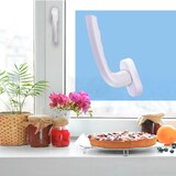 thumbnail of Fenstergriffe weiß 2 Stück Aluminium Terassentürgriff außen Fenstergriff Balkontürgriff Griff