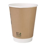 thumbnail of Pak van 500 Fiesta Compostable composteerbare dubbelwandige koffiebekers 35,5cl