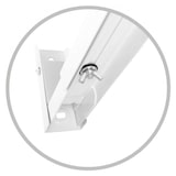 thumbnail of Soporte de pared montaje equipos de audio color blanco
