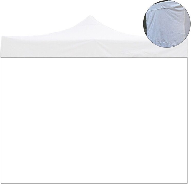 Telo laterale gazebo pieghevole da giardino 3x6 con porta avvolgibile-DG49487