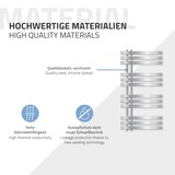 thumbnail of ECD Germany Elektrischer Badheizkörper Iron EM 500×1000 mm Chrom, Heizstab 300W, Paneelheizkörper Handtuchtrockner Designheizkörper