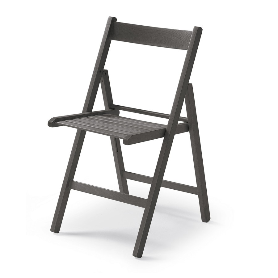 Yelloo - Stühle mod. LIBRO Farbe GRAU Klappbar Platzsparend Klappbar Massivholz Buche