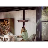 thumbnail of Sunred Smart Terrasverwarmer Triangle Dark Wandmodel Zwart 2500 Watt