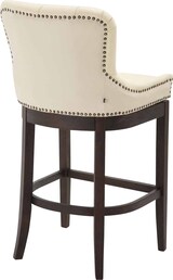 thumbnail of CHEFGASTRO Barhocker CORSICA Echtleder, Antik HxBxT 109x55x57cm Echtleder Creme Barstuhl