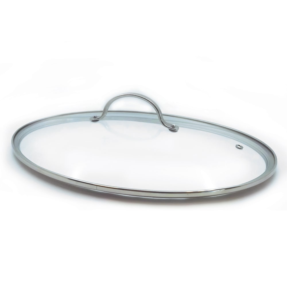Couvercle pour poêle à poisson -  Transparent Ovale Verre Beka