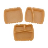 thumbnail of greenbox - Mehrweg Menübehälter "Häppy-Box" 24,5 x 20 x 4,5 cm, HP4, Karamell / braun, 60 St.