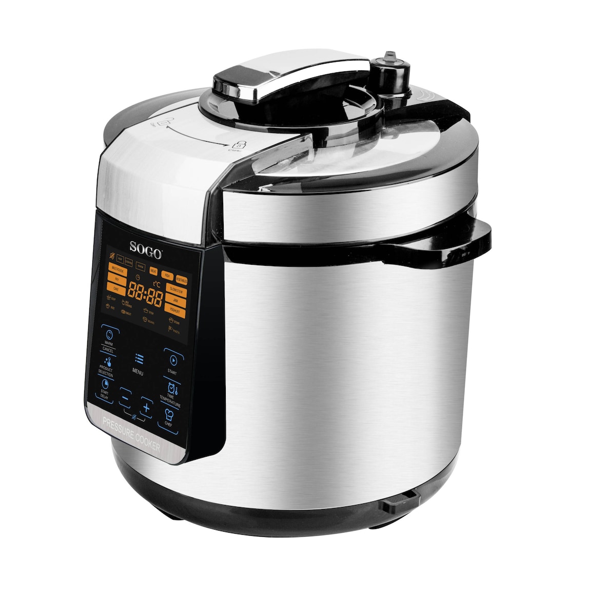 Panela de Pressão Sogo OLL-SS-10610, Capacidade: 6L, 17 modos de preparação, incluindo cozinhar com pressão e sem pressão, 220-240V 50-60Hz 1000W