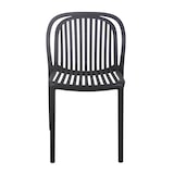thumbnail of Lot de 4 chaises de terrasse en plastique noir