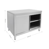 thumbnail of METRO PROFESSIONAL Standschrank GSCB2120, Edelstahl, 120 x 70 x 85 cm