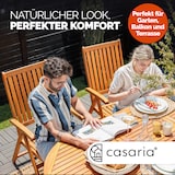 thumbnail of Casaria 4er Set Gartenstuhl Vanamo Klappstuhl 5-Fach Verstellbar FSC®-zertifiziertes Eukalyptusholz