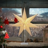 thumbnail of Casaria LED Weihnachtsstern mit Ständer Beleuchtet 60 cm creme Papierstern Weihnachten Weihnachtsdeko Leuchtstern Dekostern Adventsstern