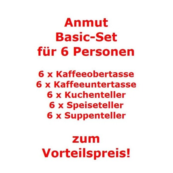 Villeroy & Boch Anmut Basic-Set für 6 Personen / 30 Teile