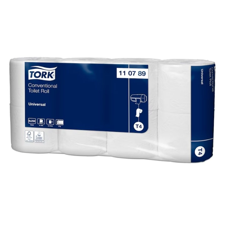 Tork 110789 Toilettenpapier Universal 2lg 250 Bl. 8 St./Pack.