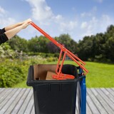 thumbnail of Relaxdays Müllpresse, Müllverdichter Hausmüll, Restmüll & Papier, Abfallverdichter, manuelle Hausmüllpresse, Stahl, rot