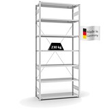 thumbnail of PROREGAL Fachbodenregal Stecksystem | Grundregal | HxBxT 300x130x50cm | 7 Ebenen | Fachlast 230 kg | Einseitig nutzbar | Lichtgrau