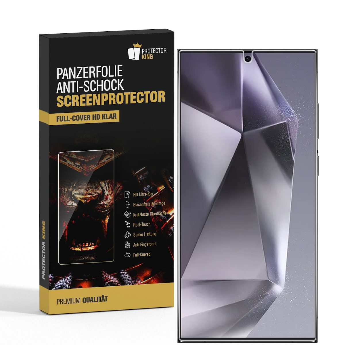 6x 9H Panzerglas für Samsung Galaxy S25 Ultra HD KLAR Displayschutz Schutzglas Schutzfolie Panzerfolie Screen-Protector ANTI-SHOK ANTI-BRUCH-ANTI-STOß