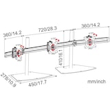 thumbnail of HFTEK®  Tisch Stand -Monitorhalterung für 3 Bildschirme 15 – 27 Zoll