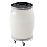 thumbnail of GILAC Fût + genouillère métal + couvercle - 100 L - Blanc G178921