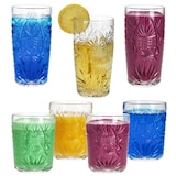 thumbnail of 12tlg Set STARLA Longdrink-Gläser & Whisky-Tumbler mit Relief - 6x 829549 + 6x 829556