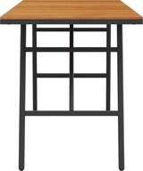 thumbnail of vidaXL Esstisch Schwarz 110x55x62 cm Massivholz Akazie