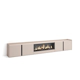 thumbnail of Móvel de TV, 315x50x35 cm, Para televisores até 80", Lareira eléctrica XXL, Bege