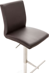 thumbnail of Décoshop26 - Höhenverstellbarer und um 360° drehbarer Barhocker x1 runde Metallplattform brauner PVC-Sitz 10_0004565