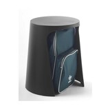 thumbnail of Sellex Taburete de diseño y apilable Handy Sostenible Negro, 1 unidad