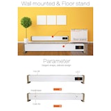 thumbnail of Plinthe chauffante 2200 Watt. Sined 2200w Natural Convection Electric Heater with Remote Control White.