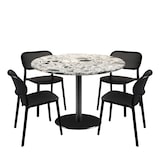 thumbnail of Esstisch-Set Rome Ø120cm und 4 Stühle - Modell Terrazzo Cepp