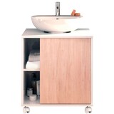 thumbnail of Briebe Mueble Baño Bajo Lavabo Pie Armario Auxiliar para Lavabos con /sin Pedestal 64x59x45 Almacenaje, Esencia, Blanco