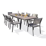 thumbnail of Ensemble repas de jardin 8 places en céramique sur verre - STOCKHOLM
