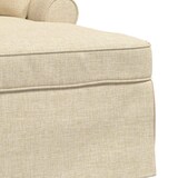 thumbnail of vidaXL Chaise Lounge met Rok met kussen Crème 91 x 157 x 91 cm Stof