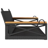 thumbnail of vidaXL Hängebank Schwarz 109x62x40 cm Poly Rattan