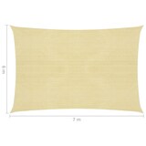 thumbnail of vidaXL Sonnensegel 160 g/m² Beige 6x7 m HDPE