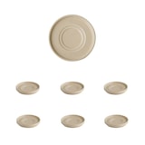 thumbnail of APS Schotel THE GRID 6-delige set - porselein, Ø 12,5 cm, kleur zand, stapelbaar