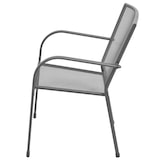 thumbnail of vidaXL Tuinstoelen stapelbaar 2 st staal grijs