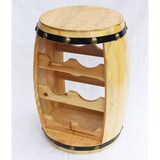 thumbnail of Weinregal Weinfass Fass aus Holz H-42 cm Nr.1511 Flaschenständer Regal Naturlack