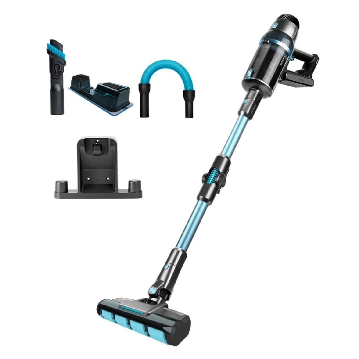 Cecotec Aspirador Escoba Digital sin Cable Conga Rockstar 2500 Vital ErgoWet. 680 W, 4 en 1, Motor Digital